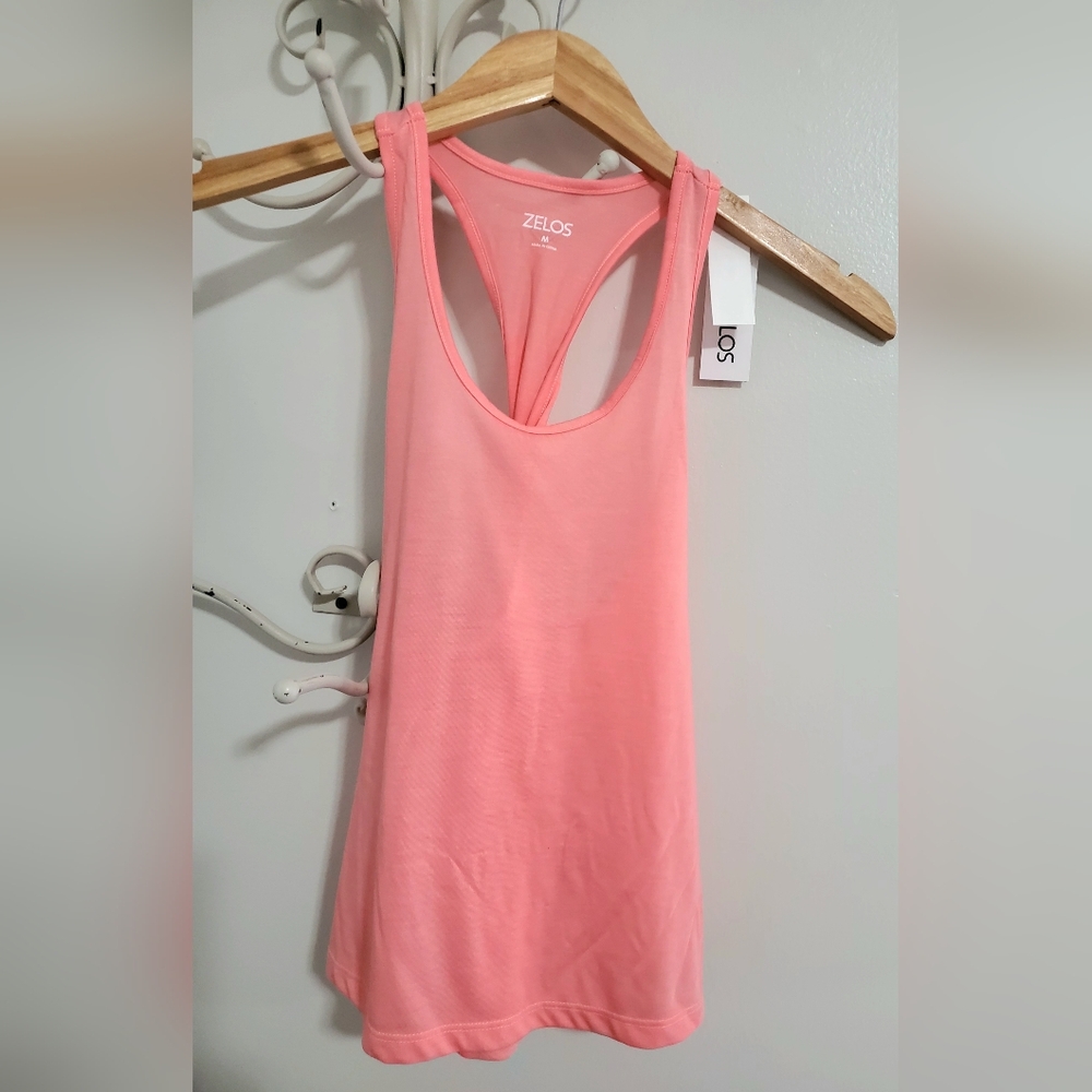 Zelos Kids Coral Blaze Athletic Tank Top Size S